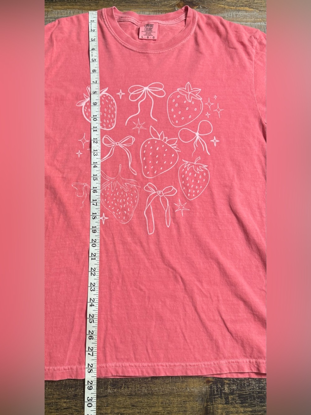 Comfort Colors Watermelon Strawberry Graphic Tee - Picture 6 of 6